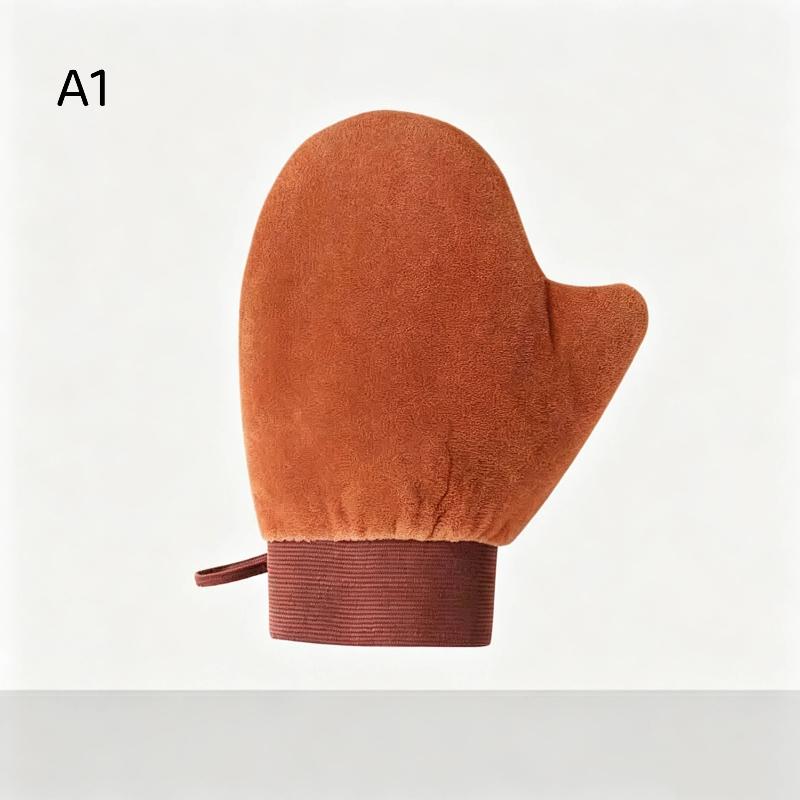 1Pcs Quickdry Flocking Glove Makeup Applicator Body Lotion Glove Self-Tanning Mitt Double-Sided Prevents Sticky Hands Applicator