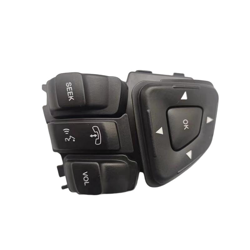 Car Multi-Function Media Steering Wheel Button Audio Volume Cruise Control Switch For Ford Edge Explorer 2011-2014-A87Q