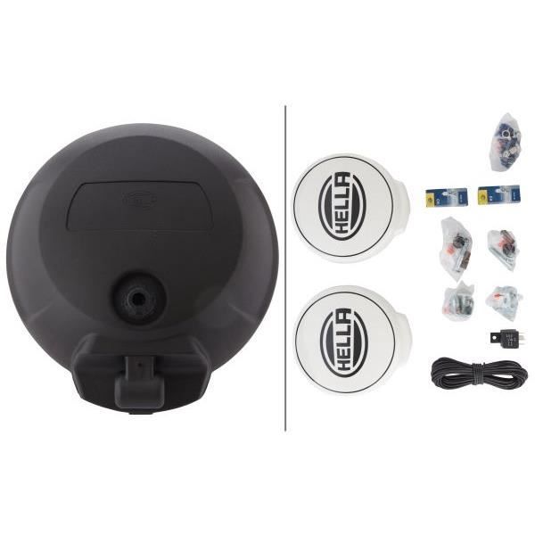 Hella 1f6 010 952-821 ff / halogen-fernscheinwerfersatz - comet ff 500 - 12v - rond - ajout - transparent diffuseur.