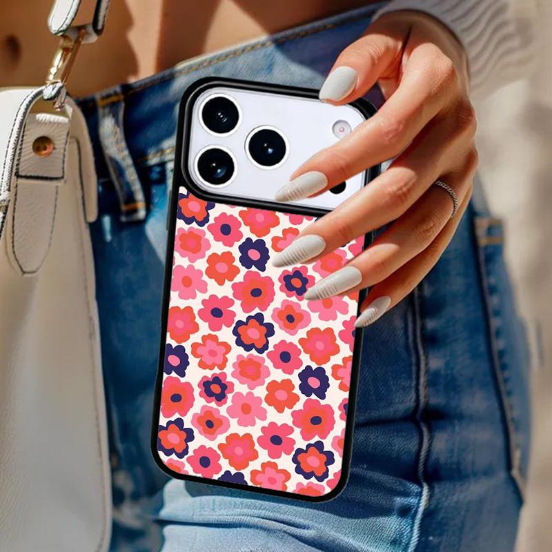 Floral Pattern Flowers Collage Phone Case For iPhone 17 Air 14 15 13 12 Max Cover For Apple 14 15 16 16e 11 Pro Max Plus Coque