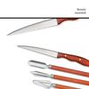 18 Pieces Professional Stainless Steel Fruit Food Carving Knife Chef Carving Knife Set