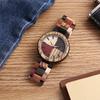 Personalized fashion creative men's watch multi color dial colorful strap luminous wooden quartz watches relojes para hombres