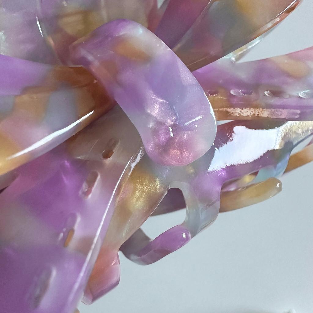Elegant 8.3cm Acetate French Hair Claw Clip Featuring Beautiful Candy Color Designs