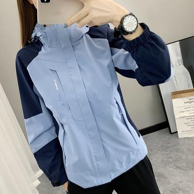 Vestes Femme Printemps Automne Coupe-vent Imperméable Outdoor