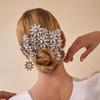 Flower Hair Combs Clips Bridal Wedding Hair Accessories For Women Bride Hairpins
