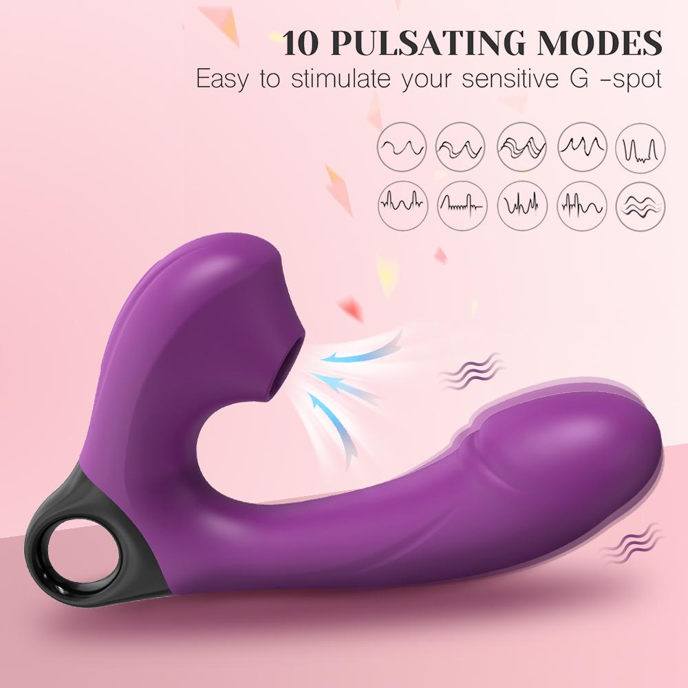 Vagina G-Spot Vibrator Clit Sucker Vibrator for Women Clitoris Stimulator Female Masturabtor Adult Goods Sex Toy for Women