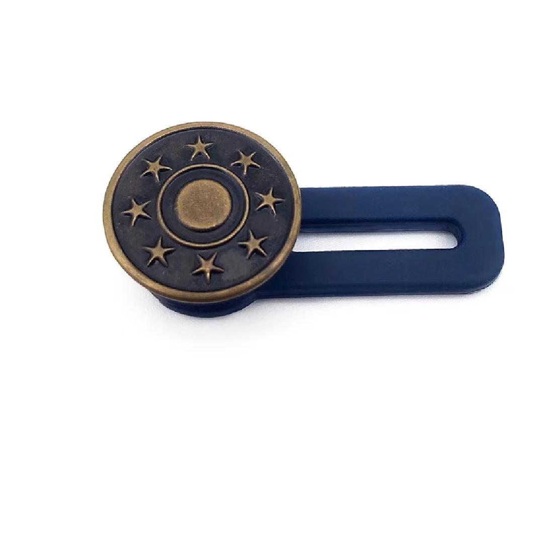 

5pcs Metal Button Extender Perfect To Any Jeans Pants Free Sewing Retractable Jeans Waist Button Extended Buckles Fixing Kit 3.5x 1.7x 0.5cm