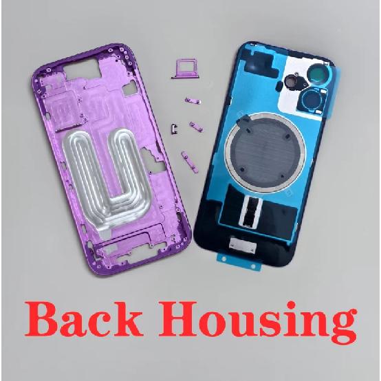

OEM Housing Cover Battery Door Rear Chassis Middl Frame with Back Glass For iPhone 17 Pro Max 16 Plus 16 Pro Max 16E 15 15 чёрный