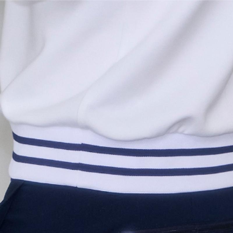 Goxo Stretch Pullover Mesh Pocket White