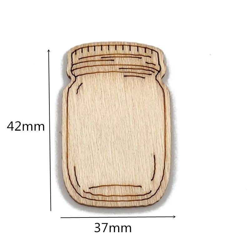 

20pcs Wood Bottle Cutouts Wooden Ornaments Unfinished Blank Wood Discs for DIY Christmas Ornaments