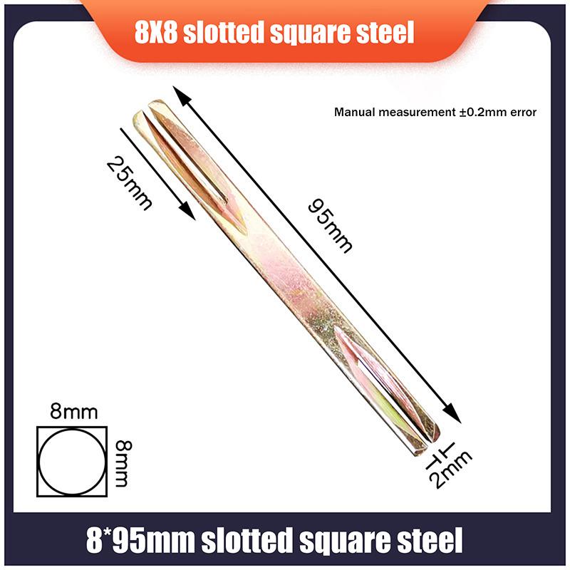 1Pcs Door Window Handles Galvanised Square Spindles Door Lock Transmission Rod Square Axis Square Strip Door Shaft Accessories