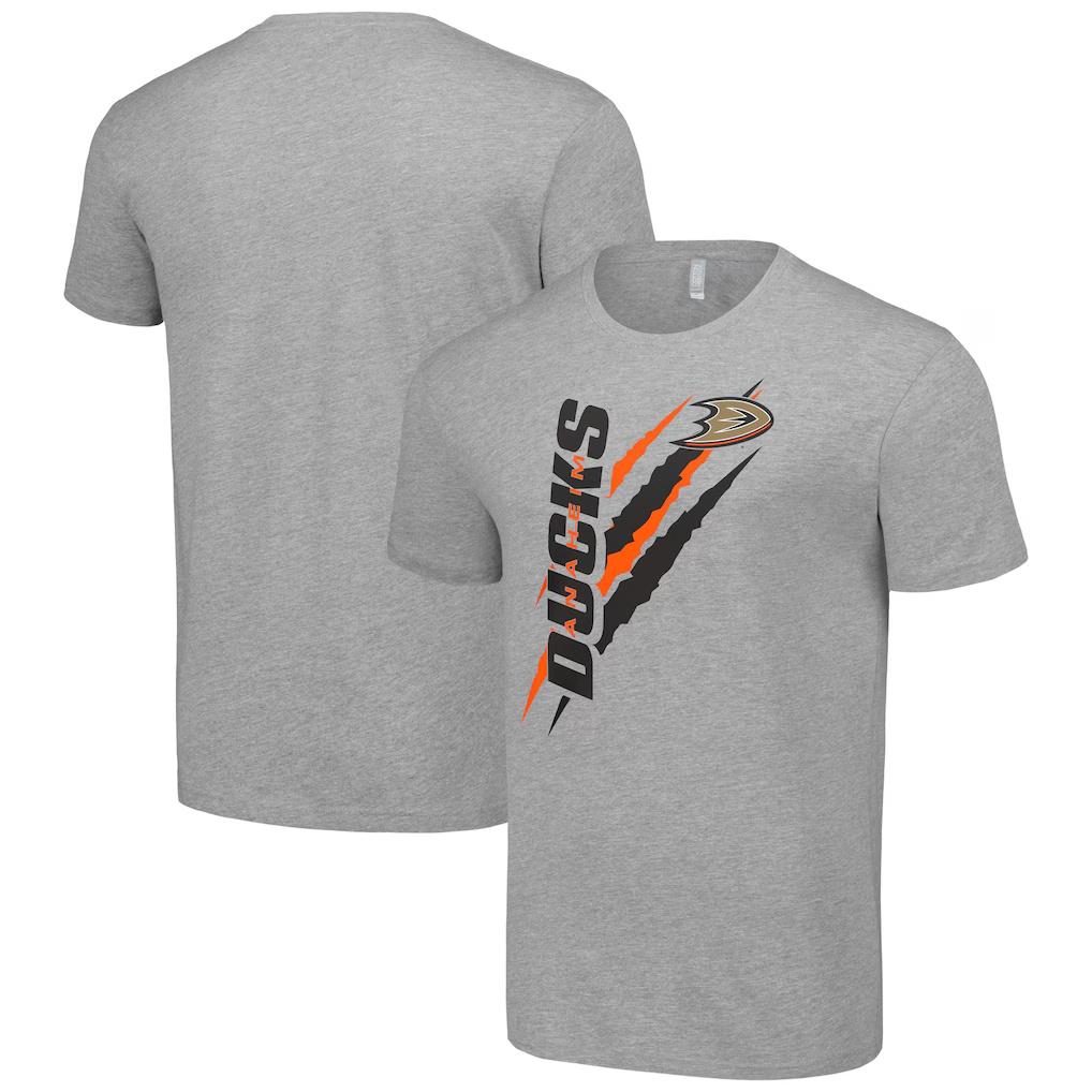 

Anaheim Ducks Starter Color Scratch TShirt Black Fashion Men and Women Streetwear Breathable Short Sleeve Vintage Tshirt S
