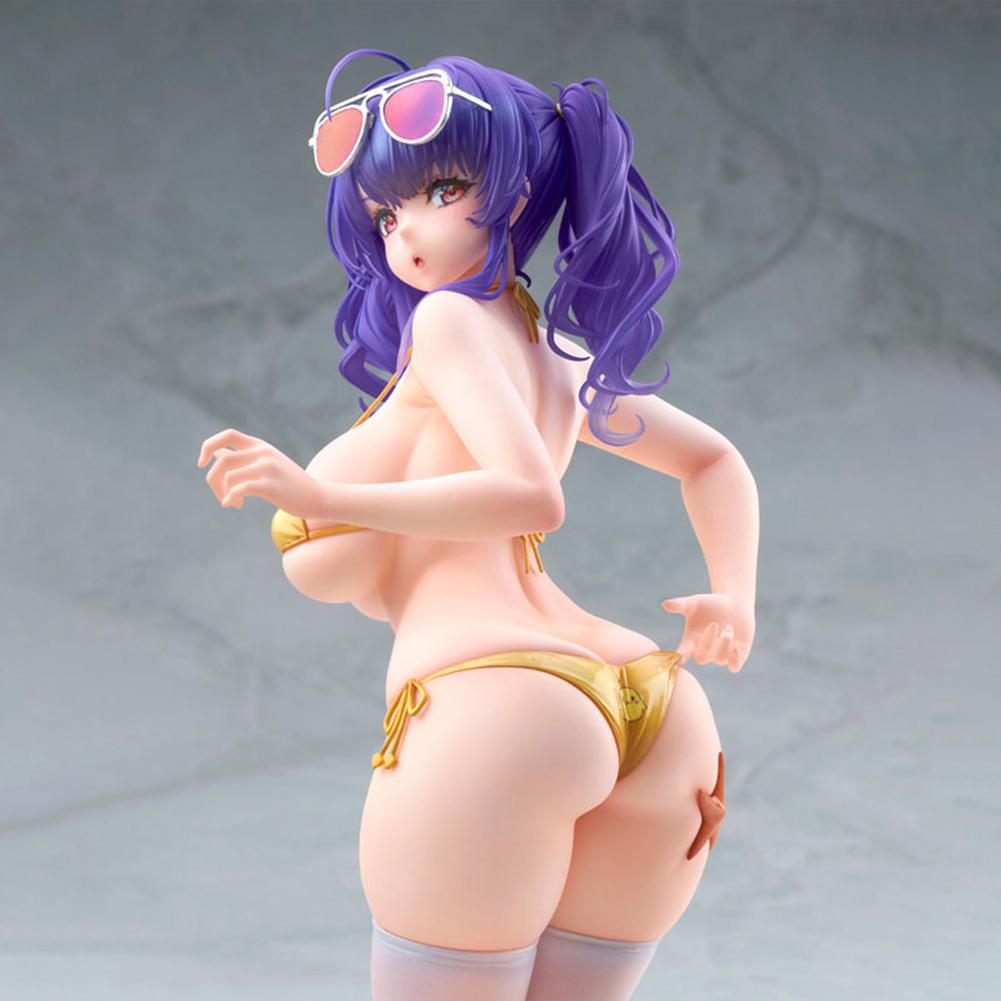 Anime Pola Figure Kneeling Action Figure Double Ponytail Swimsuit Beauty Girl Model PVC Collection Figure Gifts Adult Toys 16cm