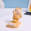 Cartoon Kittens Figurines Resin Crafts Animals Miniatures Animals Phone Holder  Desk Accessories