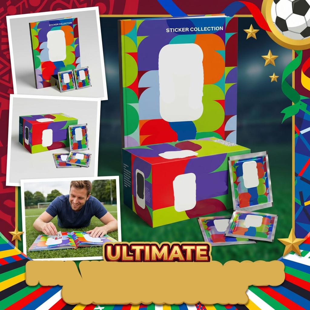 2026 Sticker Collection Bundle: Hardcover Album, 100-Pack E-Series, and Series Softcover Album