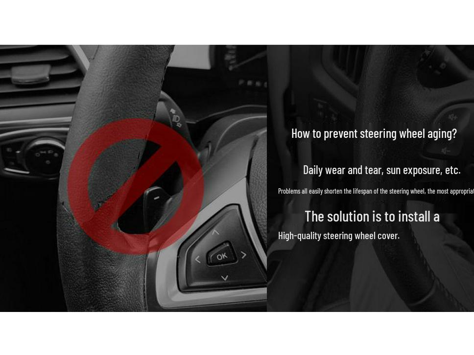 Genuine Leather Carbon Fiber Steering Wheel Cover for TANK 300/400/500