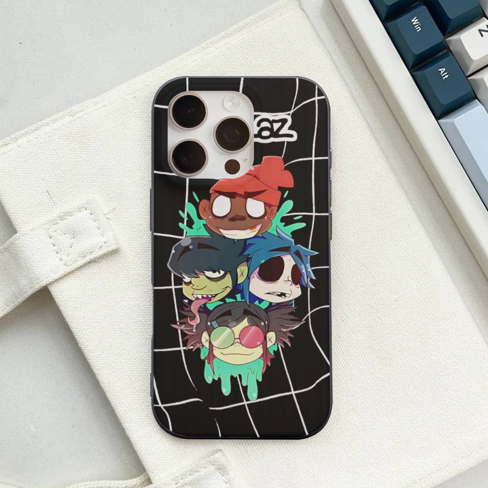 

Art Pop Band G-gorillazS Music Soft Corrugated Transparent Phone Case For IPhone 17 15 16 11 12 13 14 Pro Max Plus Pro iPhone 15pro max