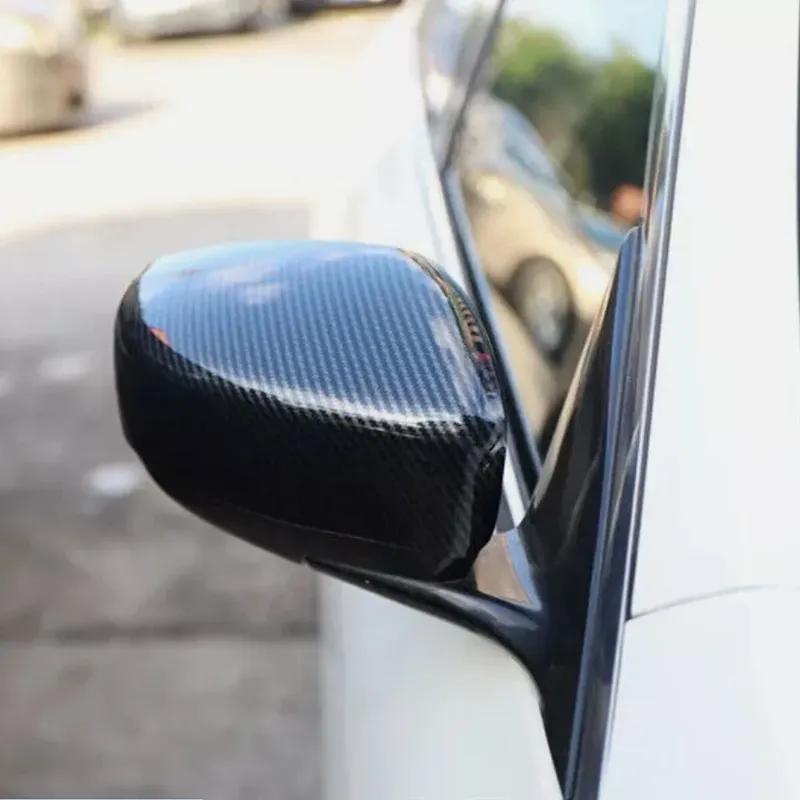 For Infiniti G25 G37 2009-2013 Car Sticker Rearview Side Mirror Cover Wing Cap Exterior Door Rear View Case Trim Carbon Fiber