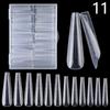120 Pcs False Nail Tips Clear Matt Soft Fake Nails Extension For Home Diy Nail Salon Manicure