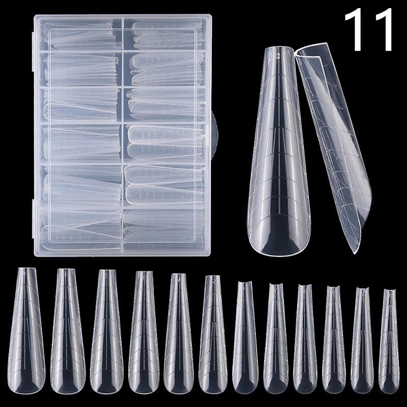 120 Pcs False Nail Tips Clear Matt Soft Fake Nails Extension For Home Diy Nail Salon Manicure