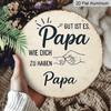 2D Flat, 1pc Vintage Aluminum Sign, German Father'S Gratitude Quote with Fist Pattern Decoration Plaque, Suitable for Bedroom, Living Room, Dining