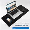 KPTE Large Office Mouse Pad, 1000*500*3mm, Pure Black with Edge Locking, Computer Laptop Washable Desk Mat, Smooth And Portable Fabric Surface