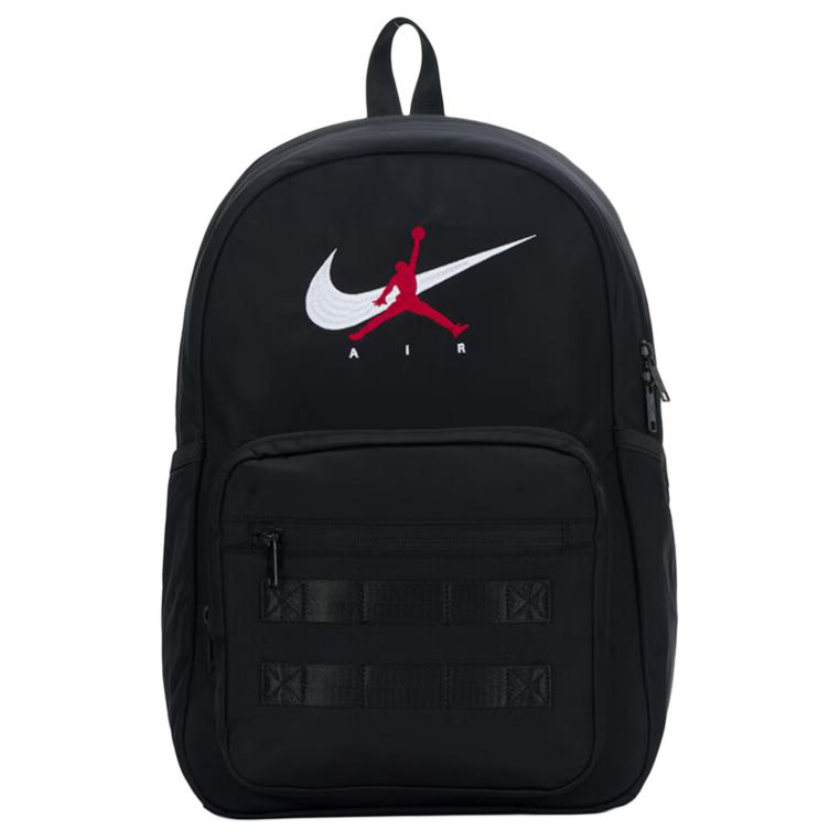 Jordan 21L Brand Logo Minimalist Large Capacity Nylon Backpack Medium Unisex Backpack Black JD2613004AD-002 Black