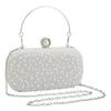 Women's Evening Handbags Pearl Beaded Clutch Purse Wedding Bridal Clutches Party Prom Lady Crossbody Shoulder Bag