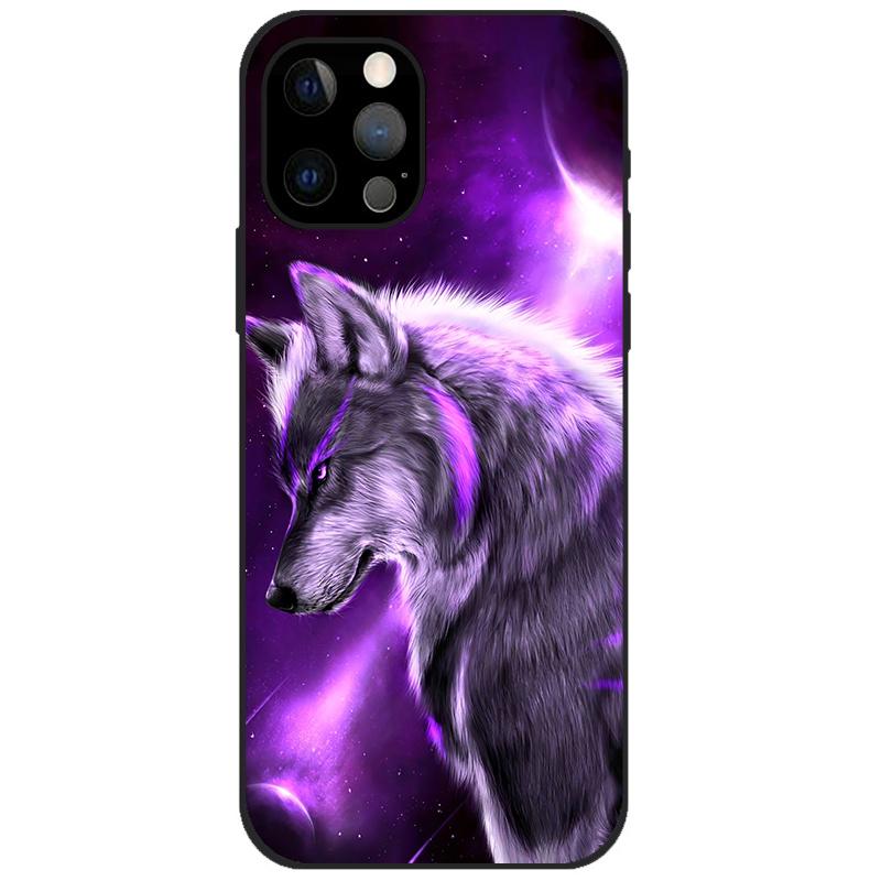 For iPhone 12 Pro Case iPhone12 Pro Bumper Silicon TPU Soft Phone Cover For iPhone 12 Pro Max / 12 Mini Case Cartoon Funda 12Pro