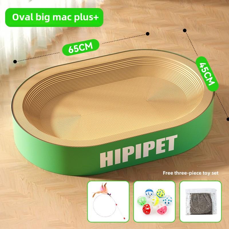 Cat Oversized Big Mac English Logo Cat Scratching Board Wear-resistant and Scratch-resistant Corrugated Cat Litter Integrated Pet Cat Toy