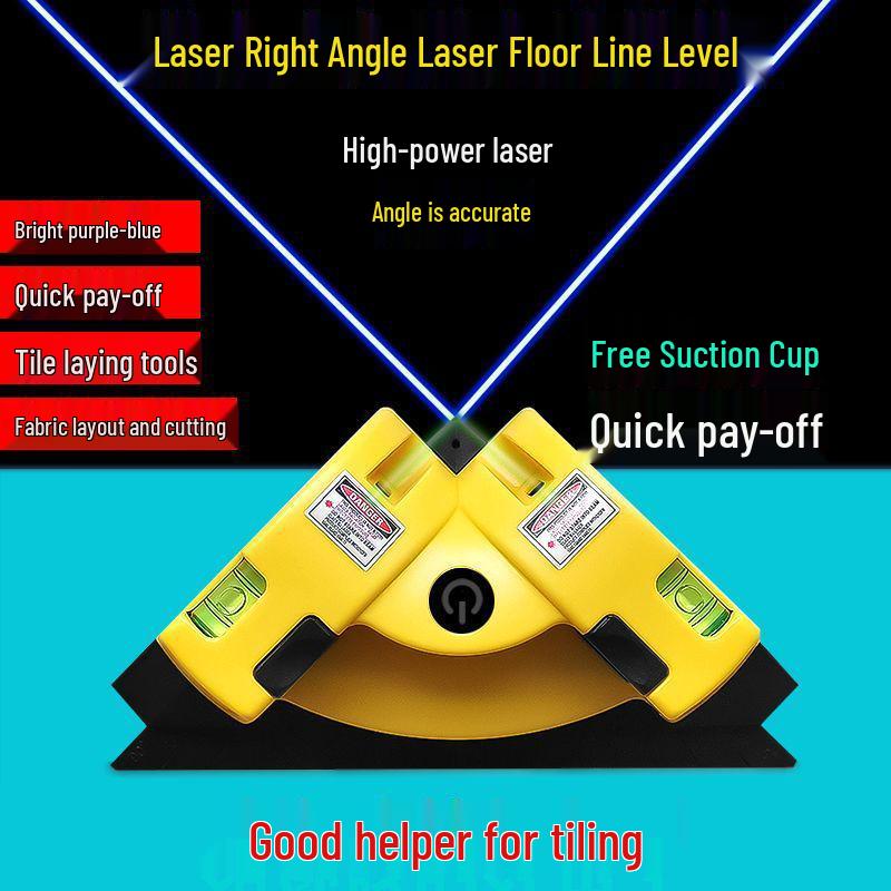 High-Precision Green Infrared 90° Angle Laser Level Tile Sticker