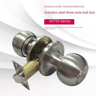 Nerezový guľôčkový zámok pre spálňové, kúpeľňové a interiérové drevené dvere