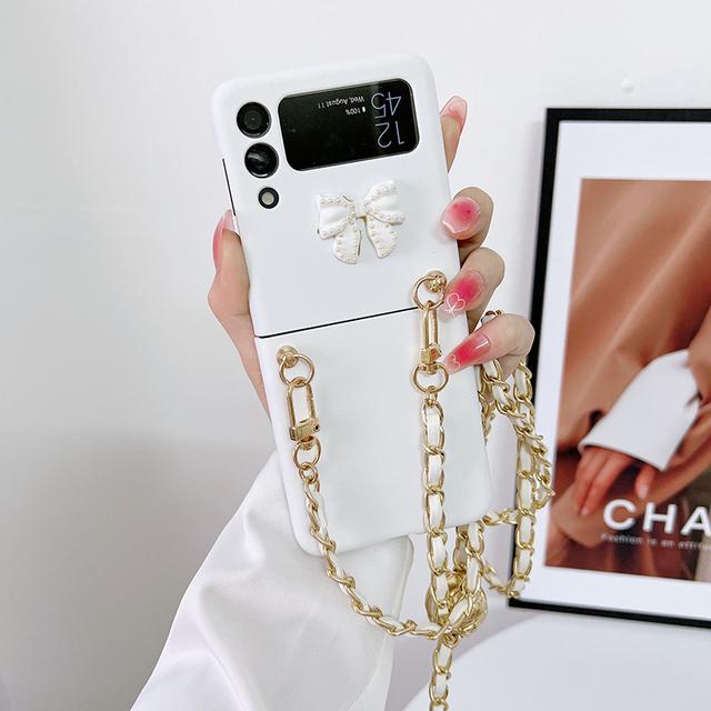 Adjustable Crossbody Lanyard Phone Case For Samsung Galaxy Z Flip 3 Zflip 4 Folding Cover