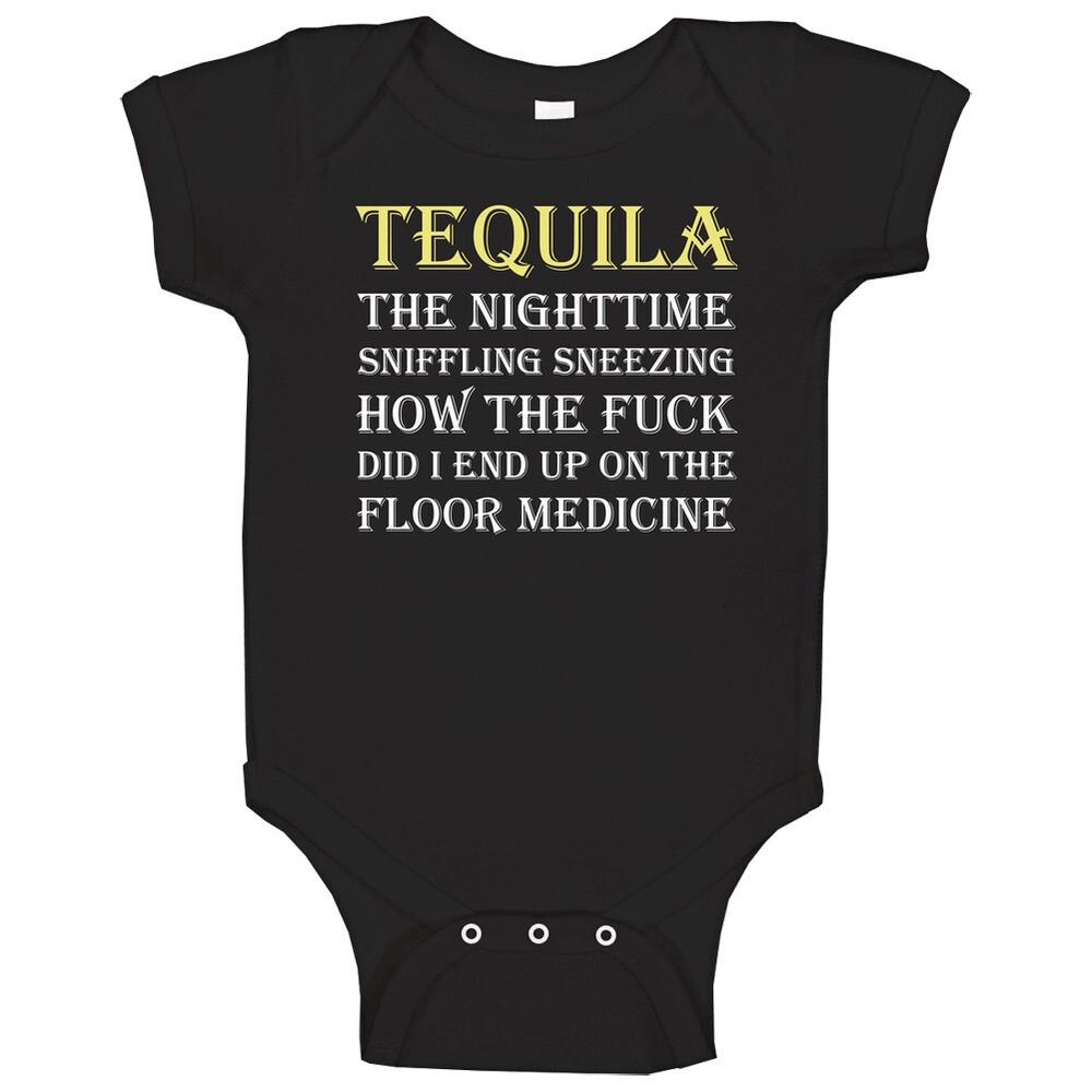 

Tequila Medicine Funny Party Baby One Piece 2XL