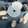 5 Stück/Set Runder Herzförmiger Rahmen Hintergrund Metall Stanzschablonen Schablone für DIY Scrapbooking Fotoalbum Prägepapier Karten Handwerk Stanzteile