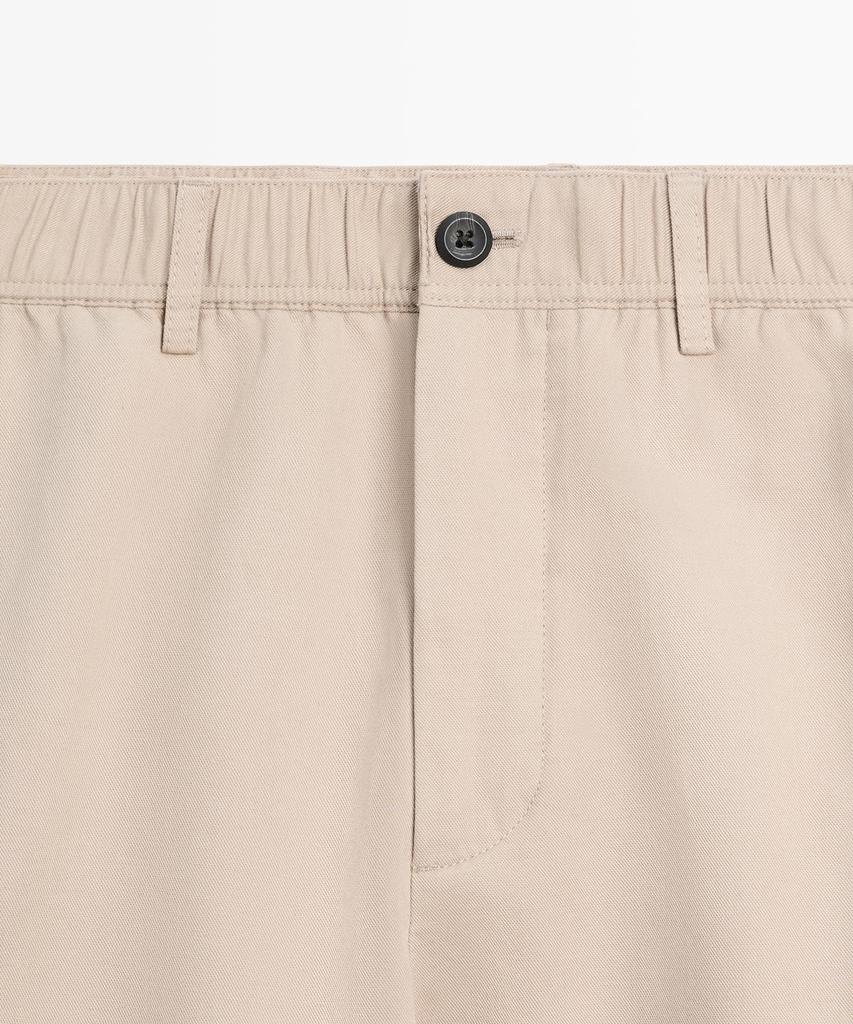 Masimodutti Cotton Linen Jogger Fit Pants
