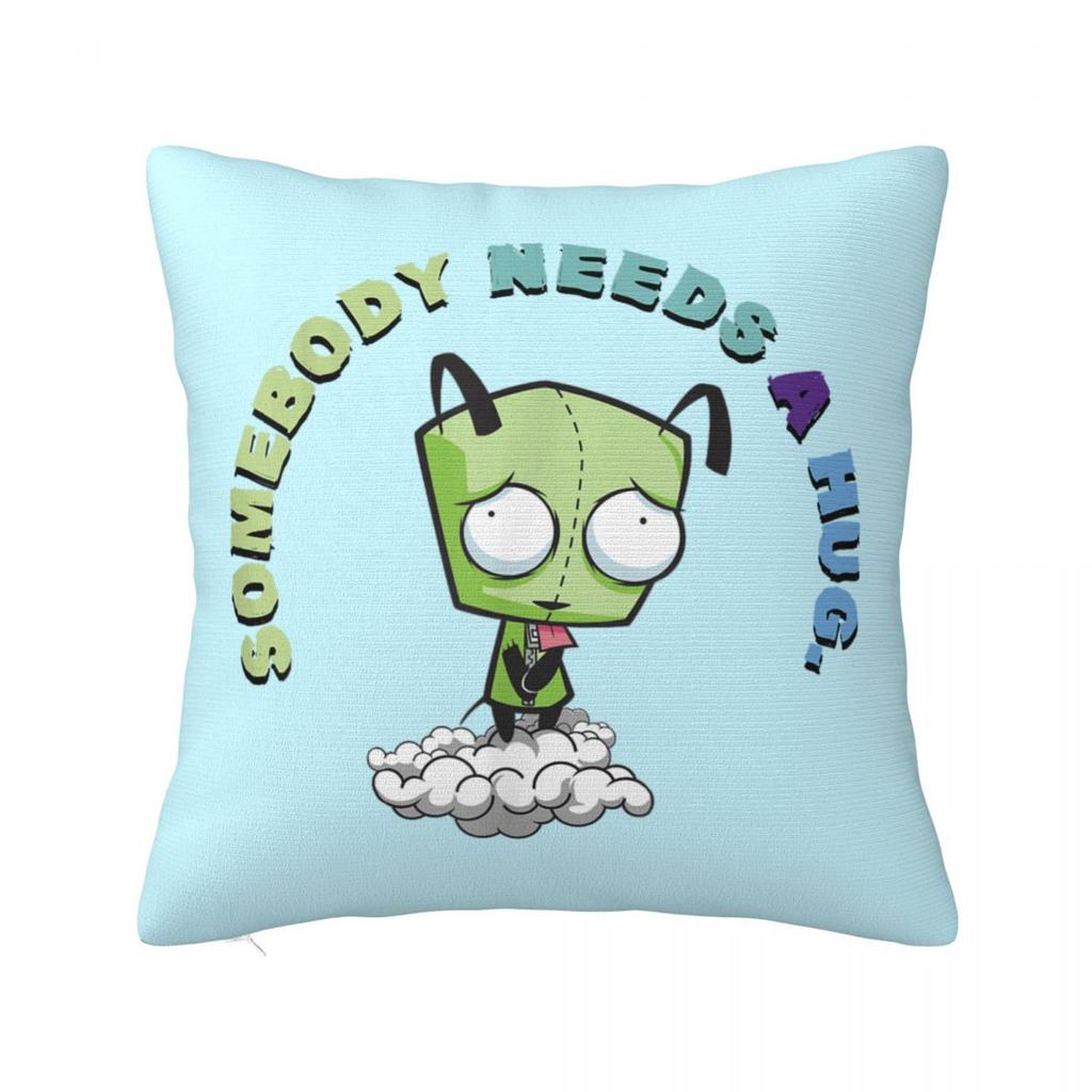 Invaders Zims Gir Cartoon Square Pillow Case Cushion Covers Fashion Polyester Decorative Pillowcase For Bed 40*40Cm