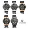 HYAKUICHI 101 Watch 100m Water Resistant Chronograph Date Display Rubber Strap Black Men's