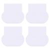 4Pcs Toilet Seat Lifter Self-Adhesive Easy Install Comfortable Handle for Anti-Touching Use Works with Most Toilet Lids