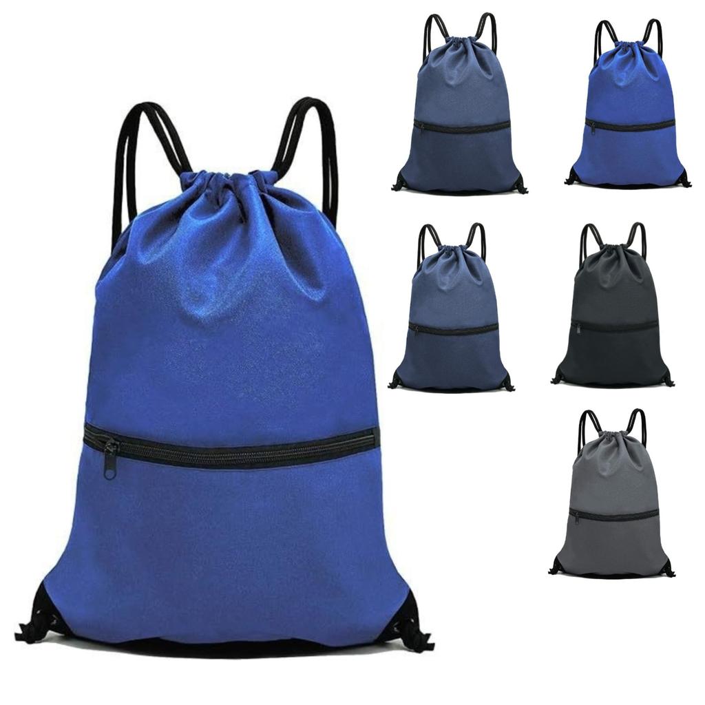 Sport Drawstring Pocket  Backpack Men's and Women's Fitness Backpack Lightweight Basketball Bag Oxford Zipper Bag