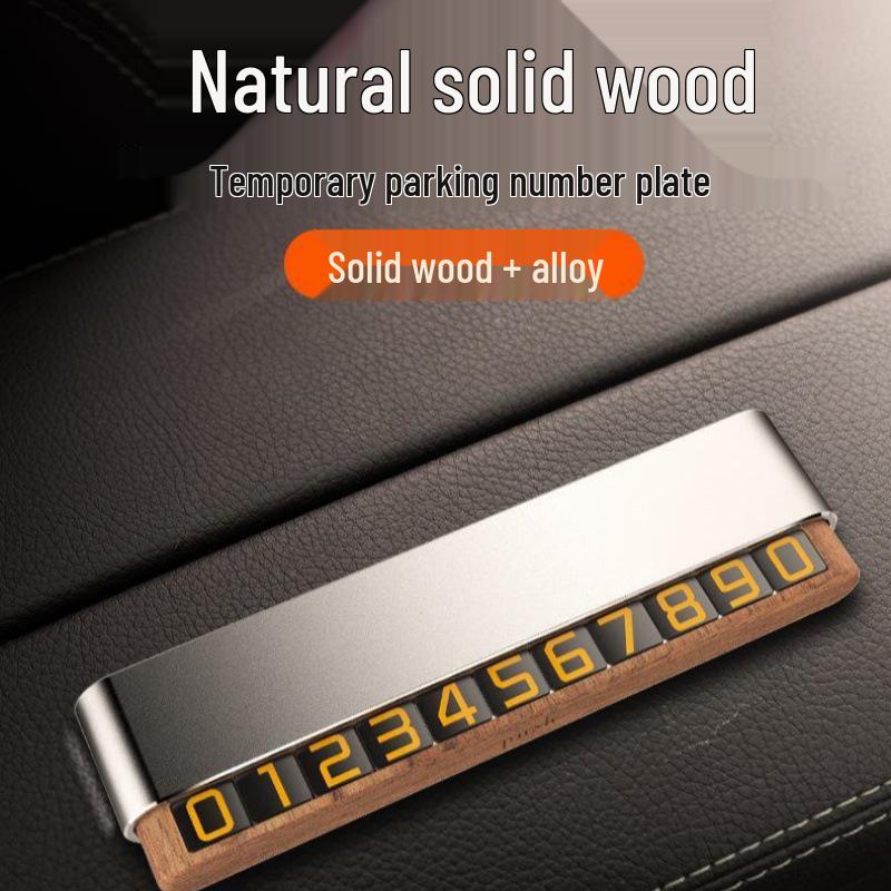 Solar-Powered Temporary Car Parking Sign with Phone Number Display