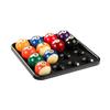 Standard Billiard Ball Tray Black Plastic Pool Ball Carrying Tray 16 Holes Snooker Billiard Ball Storage Holder Tray for Billiard Pool Table