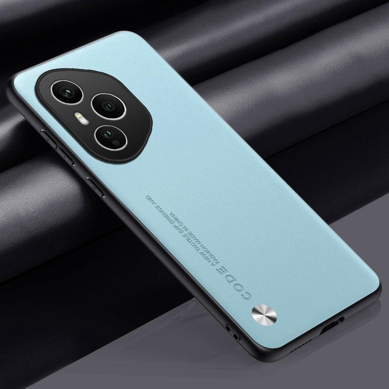 

Роскошный чехол для телефона из ПУ кожи для Honor 400 Pro, задняя крышка, силиконовый противоударный чехол с полной защитой для Honor400 Pro 5G 400Pro For Honor 400 Pro небесно-голубой