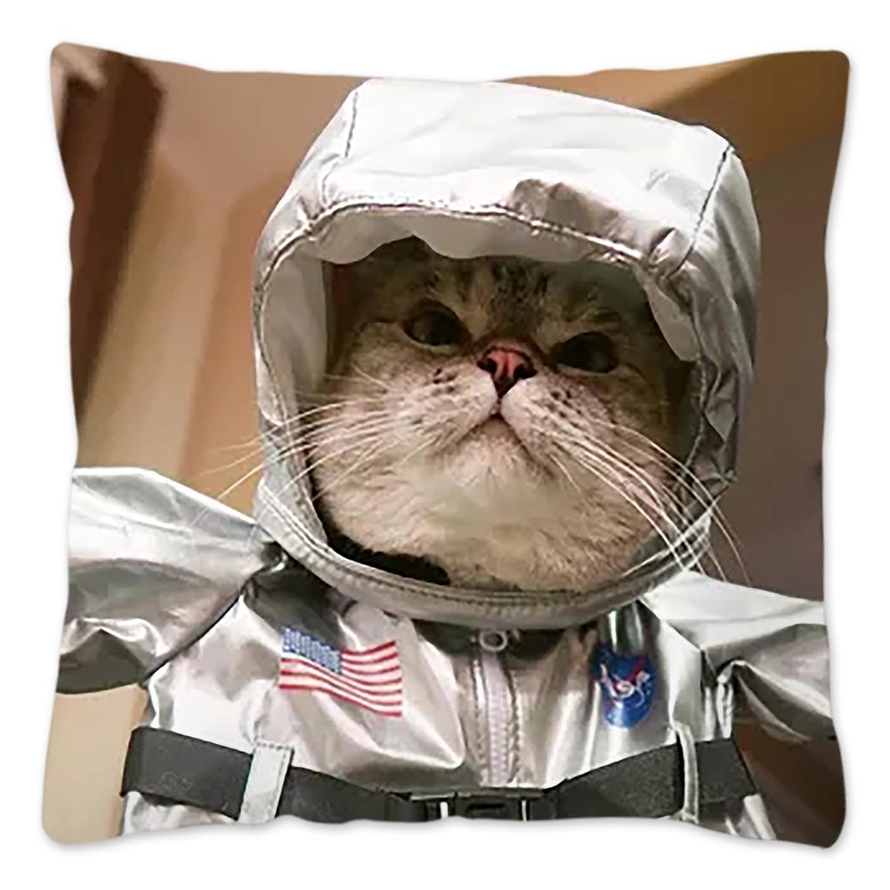 Veselé Vánoce Nora Kočka Povlak na polštář Tisková série Domov Čtvercový Kancelář Potah na polštář