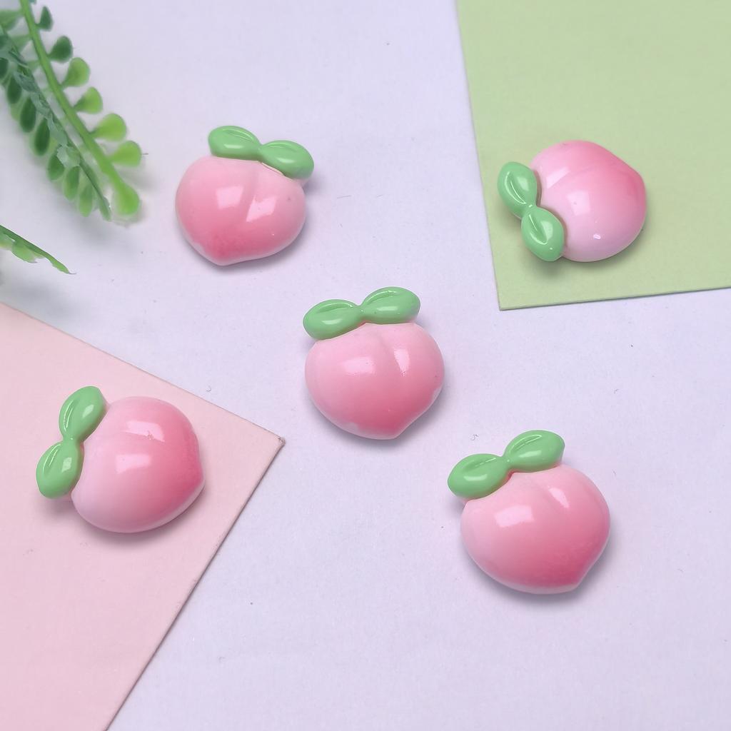 New Cute 100Pcs/Lot Strawberry Peach Carrots Resin Flatback Cabochons Slime Charms for Scrapbooking Phone Case Handmade DIY