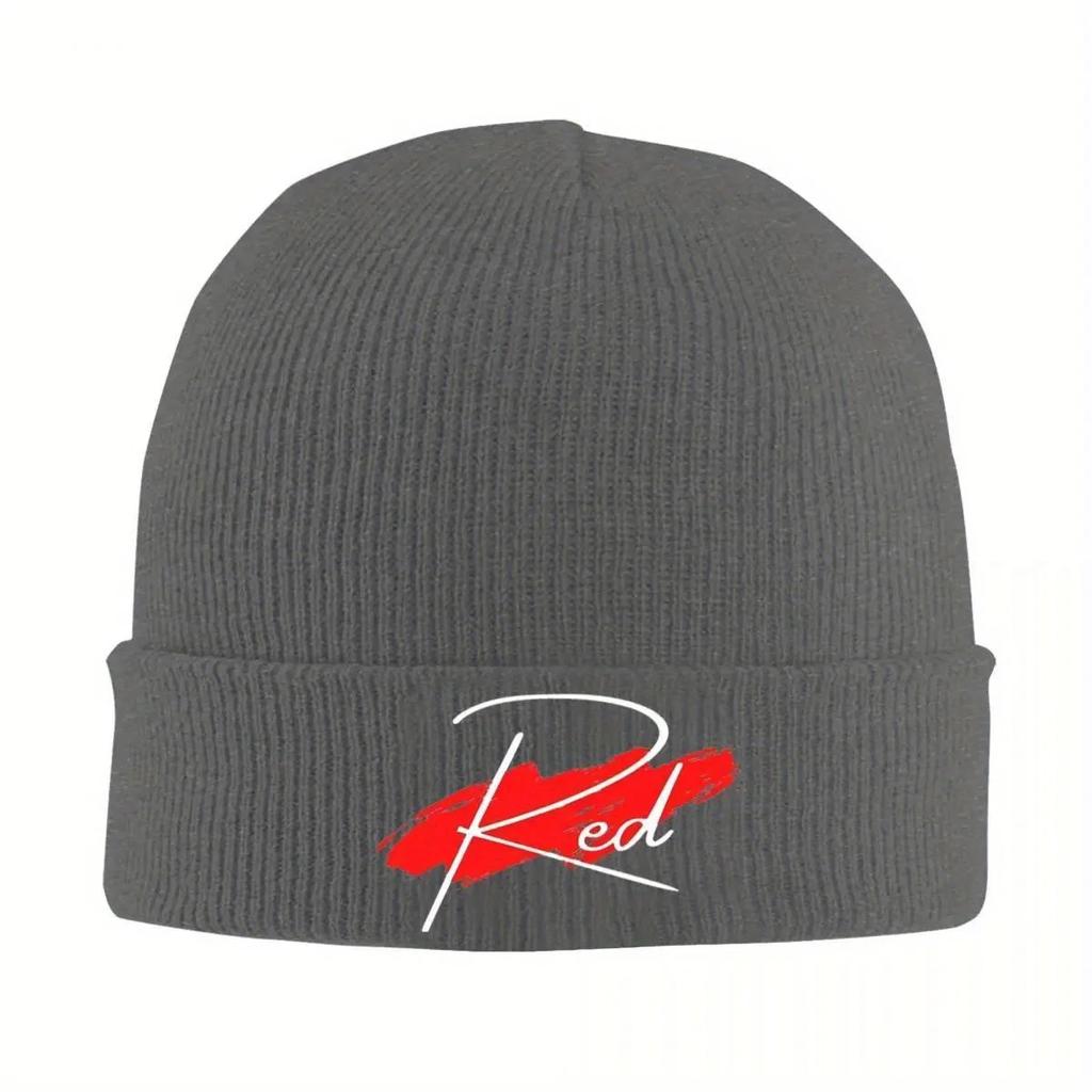 Playboi Carti Bonnet Hats red color Knit Hat FeUnisex Unisex Trendy Head Wrap Beanie Hats Autumn Outdoor Sport Graphic Cap