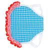 Chicken Vest Grid Poultry Back Protection Apron with Elastic Lace for Chicken Ducks GoosesBlue Grid