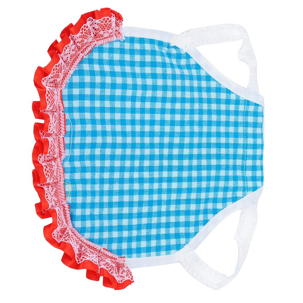Chicken Vest Grid Poultry Back Protection Apron with Elastic Lace for Chicken Ducks GoosesBlue Grid