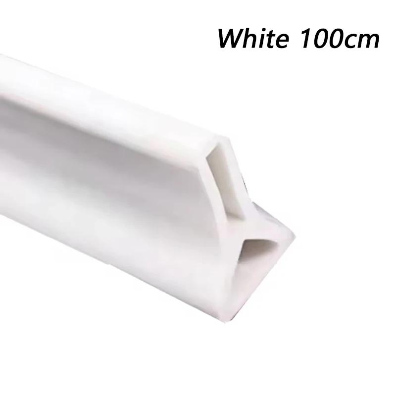 Bathroom Water Stopper Retaining Water Barrier Strip Shower Dam Flood Barrier Dry and Wet Separation Blocker Silicone Sealing