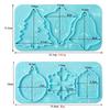 Holographic Christmas Silicone Mold Christmas Silicone Mold DIY Pendant For Christmas Decoration , A